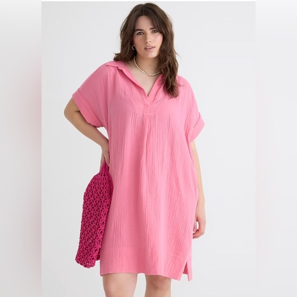J. Crew Dresses & Skirts - J Crew Neon Pink Dress With Pockets.  Size-Small